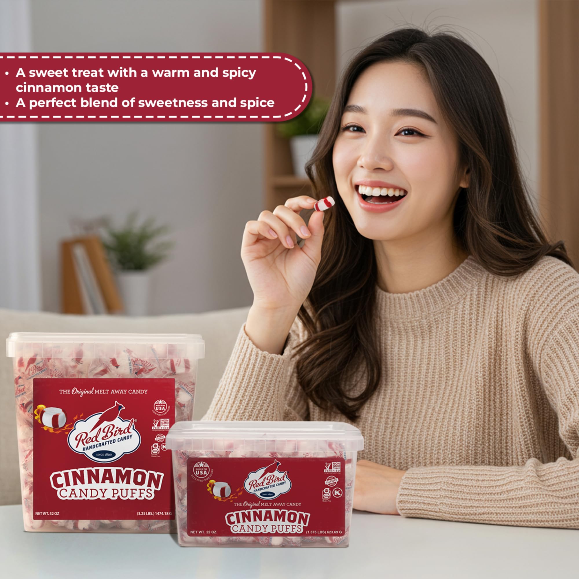 Red Bird allergen-free facility candy supports peanut-free options