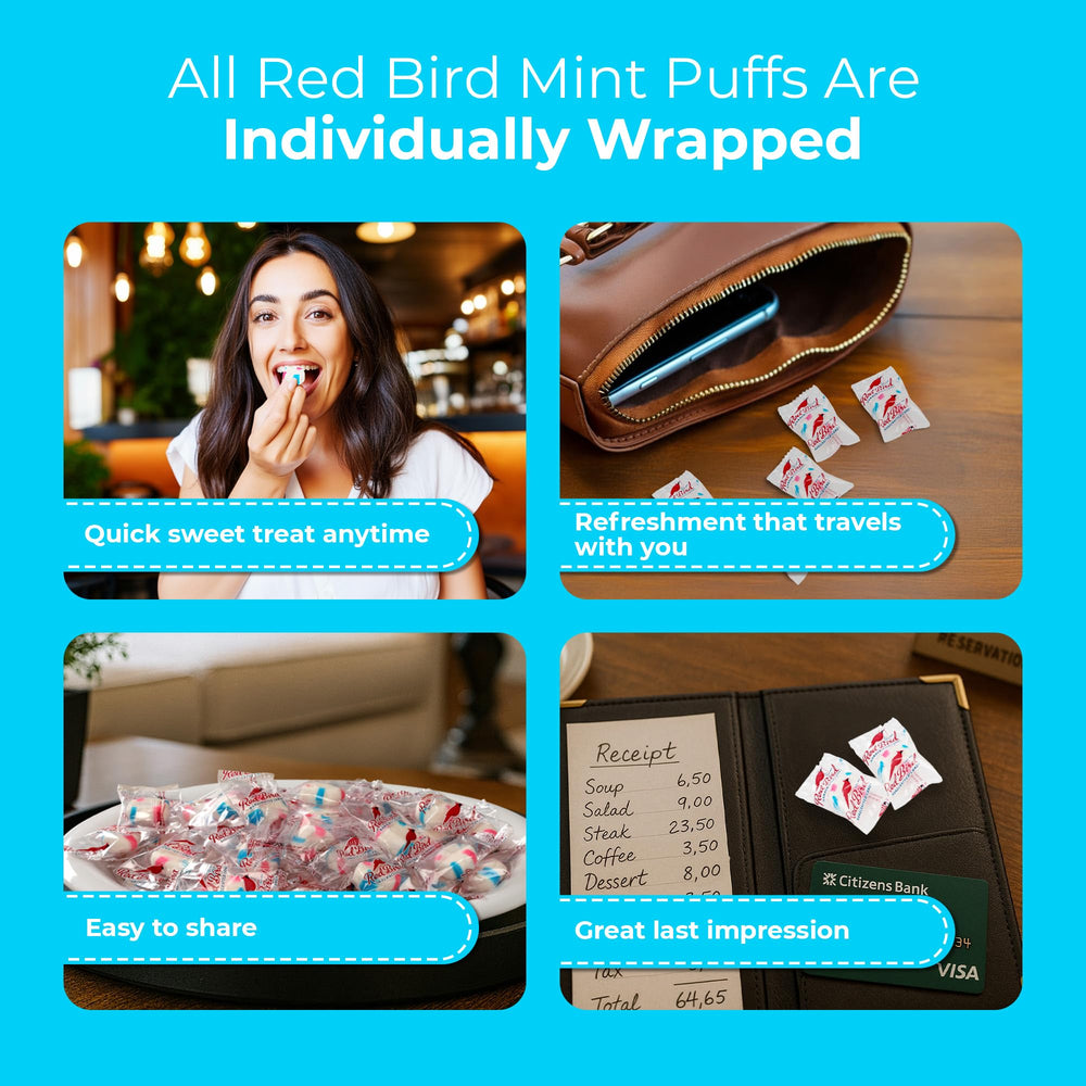 Red Bird puffs produced in an allergen-free facility for safer classroom snacks