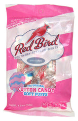Red Bird mints individually wrapped close-up, convenient for on-the-go snacking