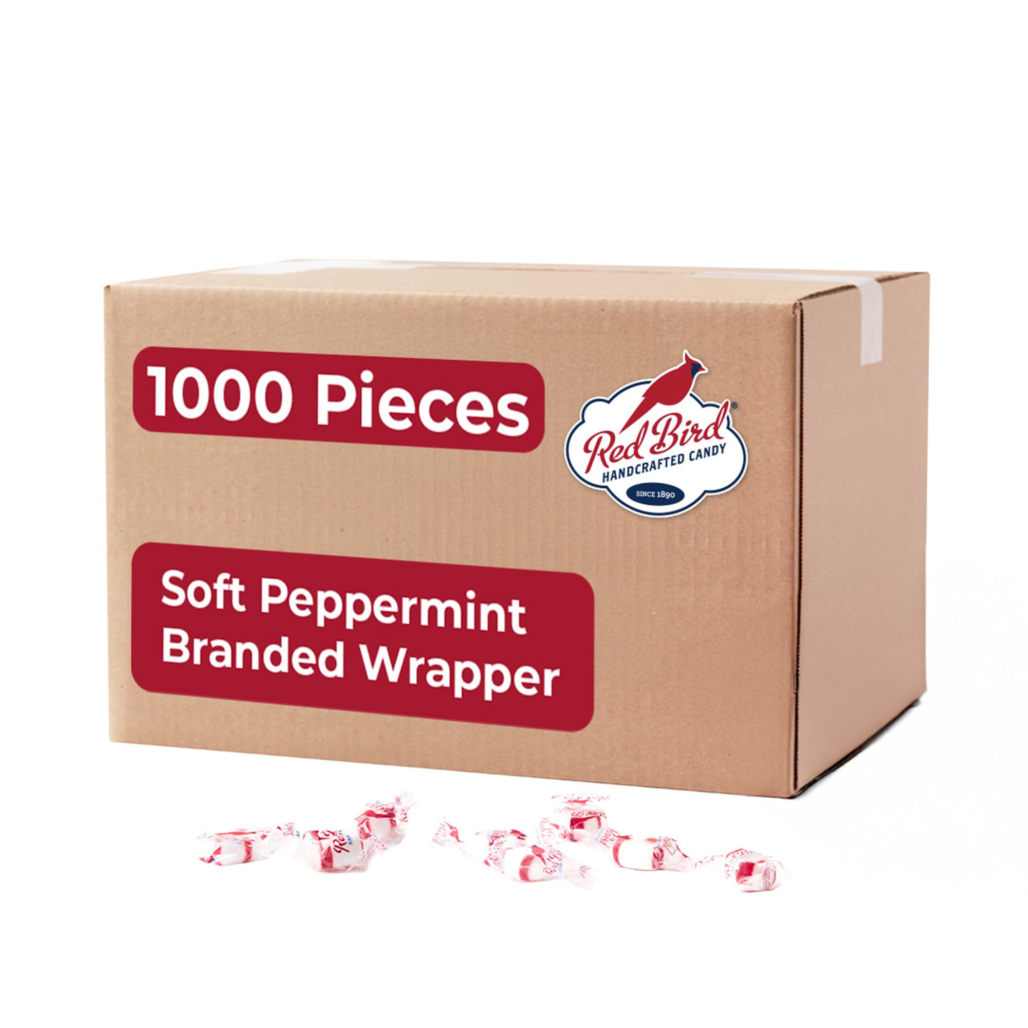 Red Bird Soft Peppermint Mints wrapped for easy sharing and freshness.