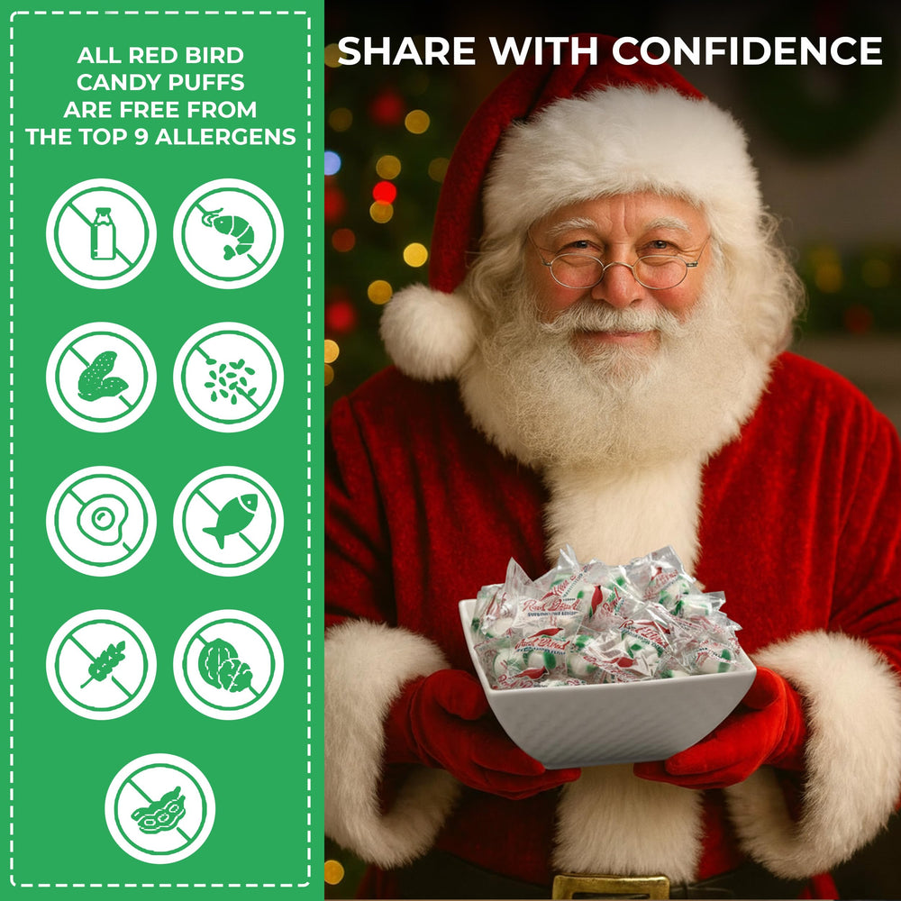 Red Bird Wintergreen Mints allergen-free claim supports safe classroom treats.