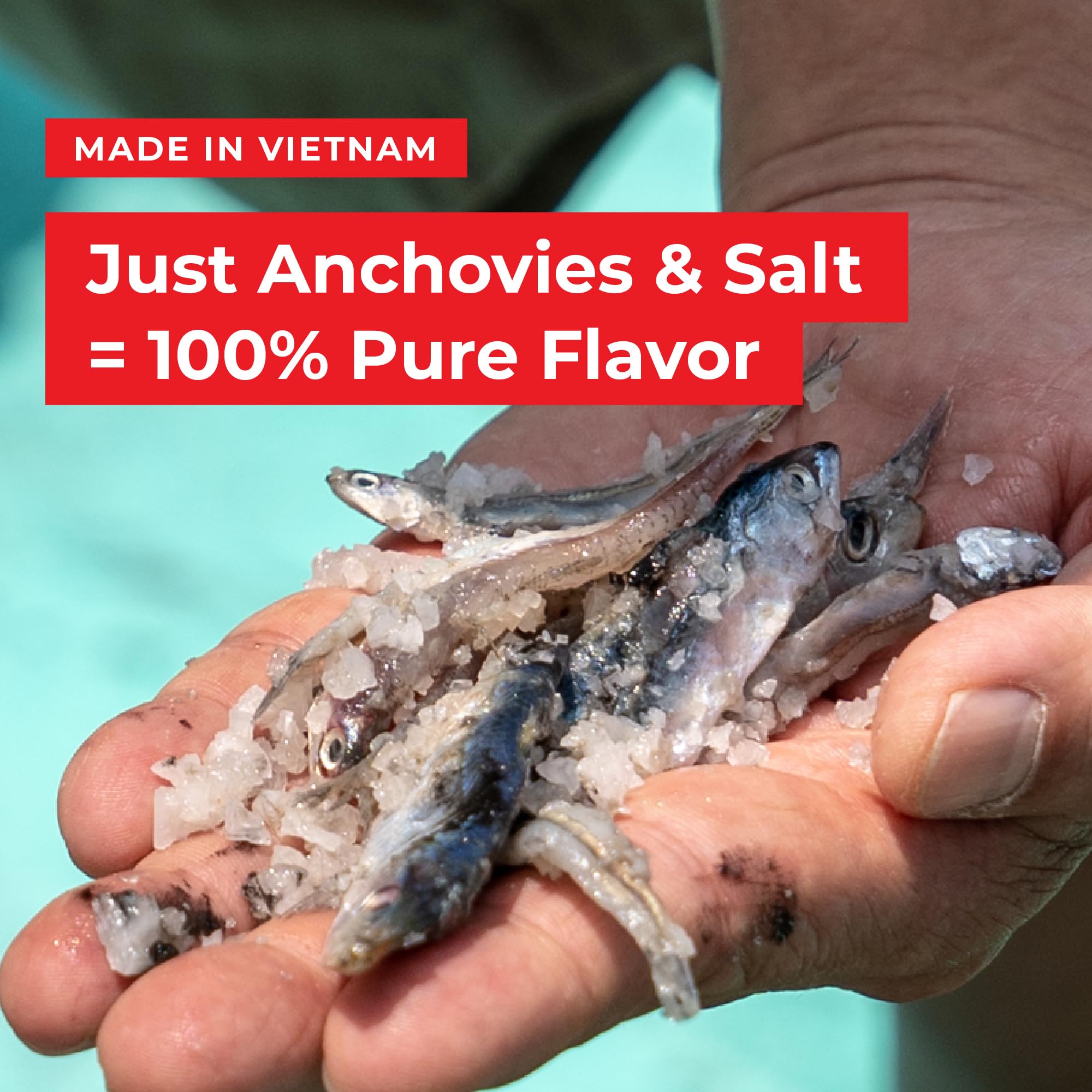 Red Boat Phamily Reserve first-press label emphasizes high protein and pure flavor