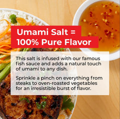 Red Boat Umami Salt dusted on a dish adds savory notes