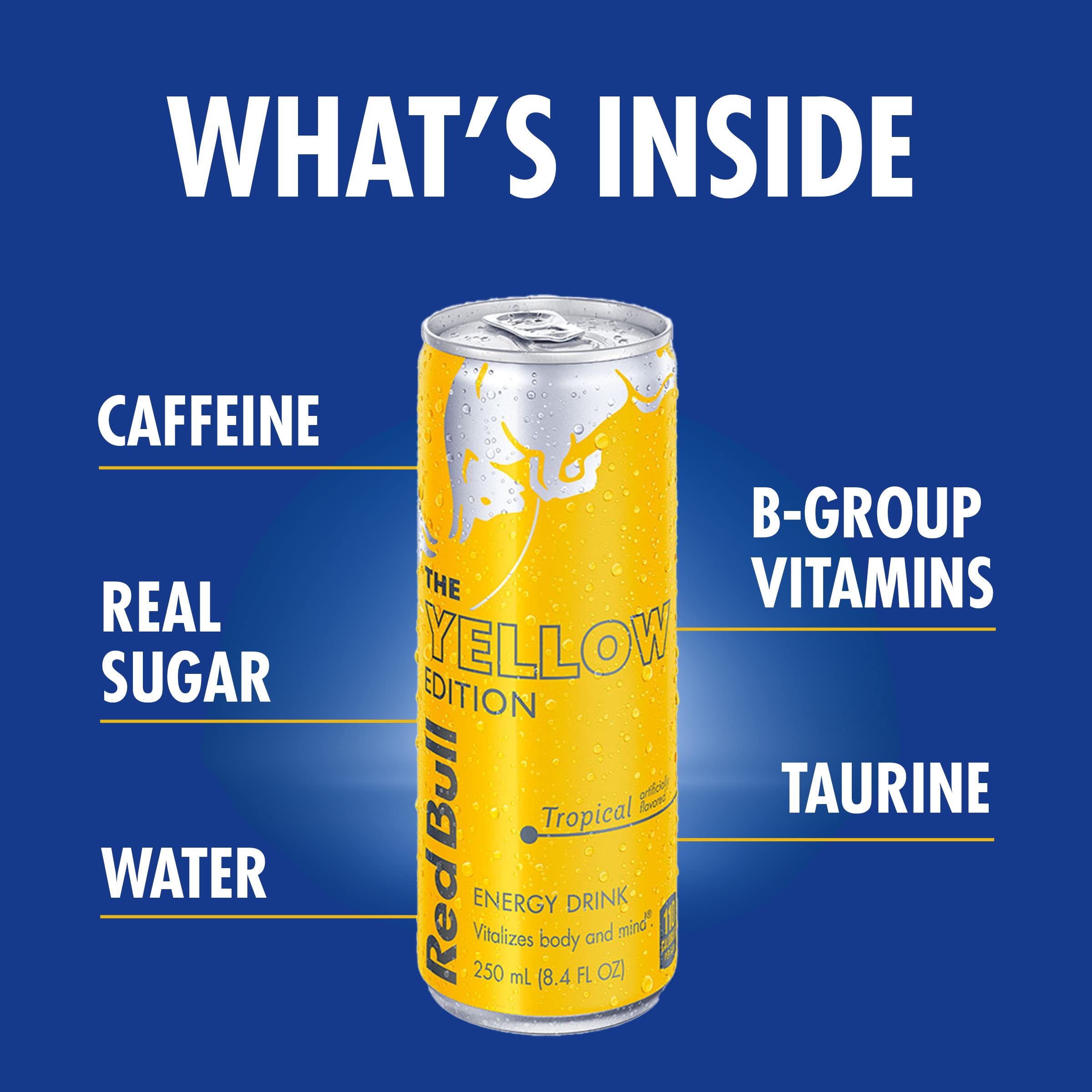 Red Bull 8-can pack displays convenient multi-pack energy for busy weeks.