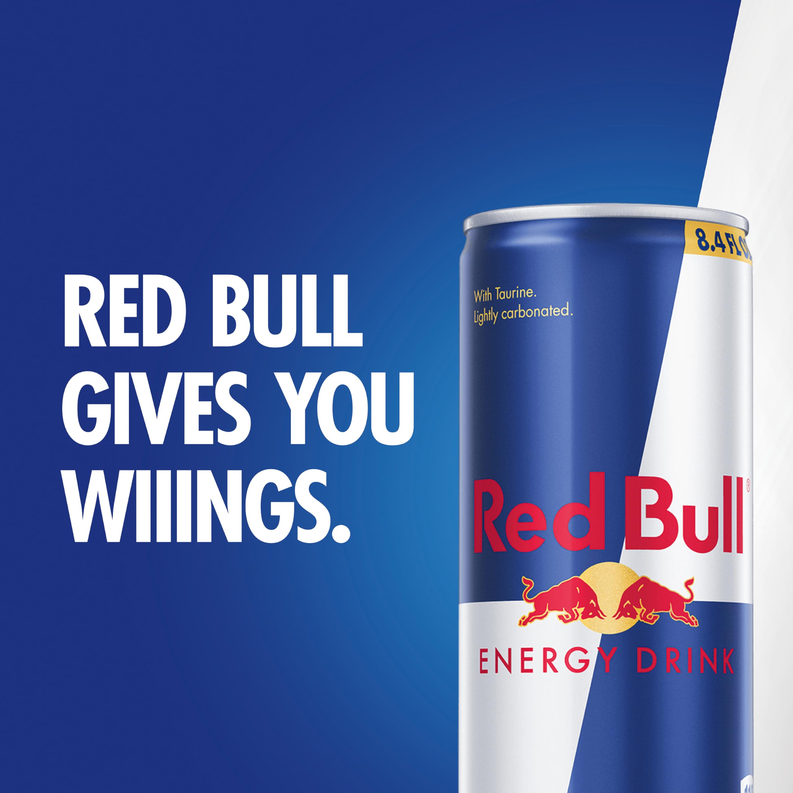 Red Bull can side label shows ingredients and energy-supporting nutrients.