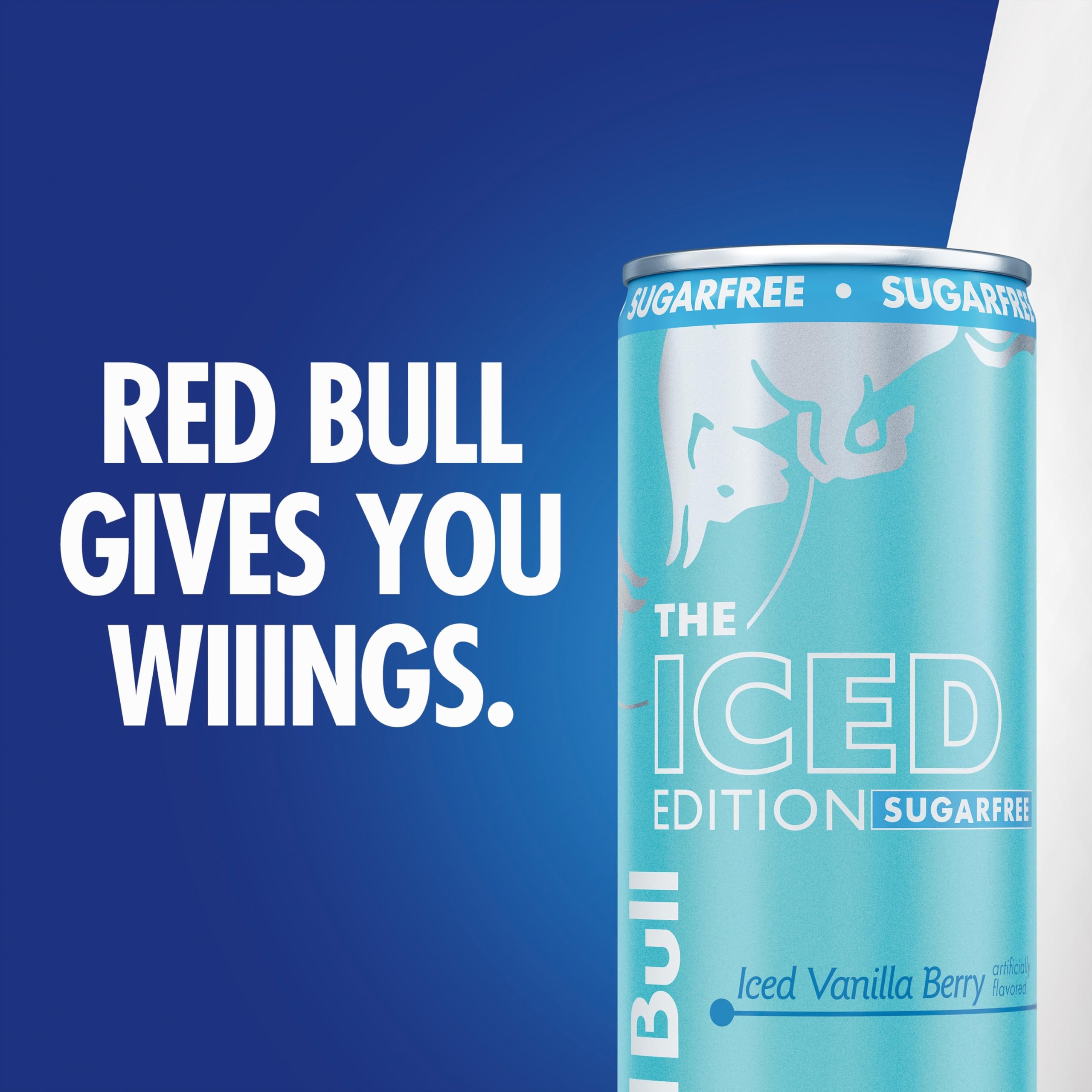 Vegetarian and dairy-free Red Bull Iced Edition Sugarfree supports diverse dietary needs.