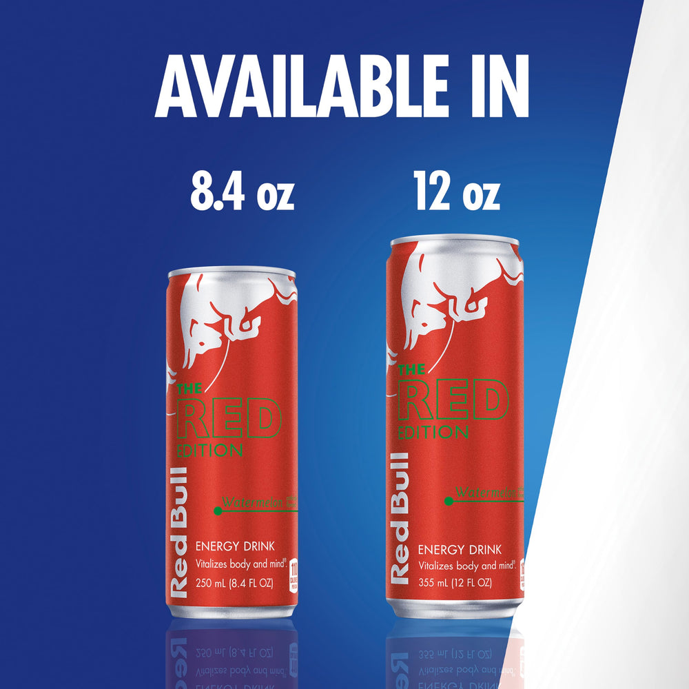 Chilled Red Bull Red Edition Watermelon in cooler for travel and outings