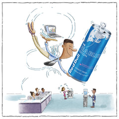 Red Bull Sea Blue Edition Juneberry can contains B vitamins for daily energy