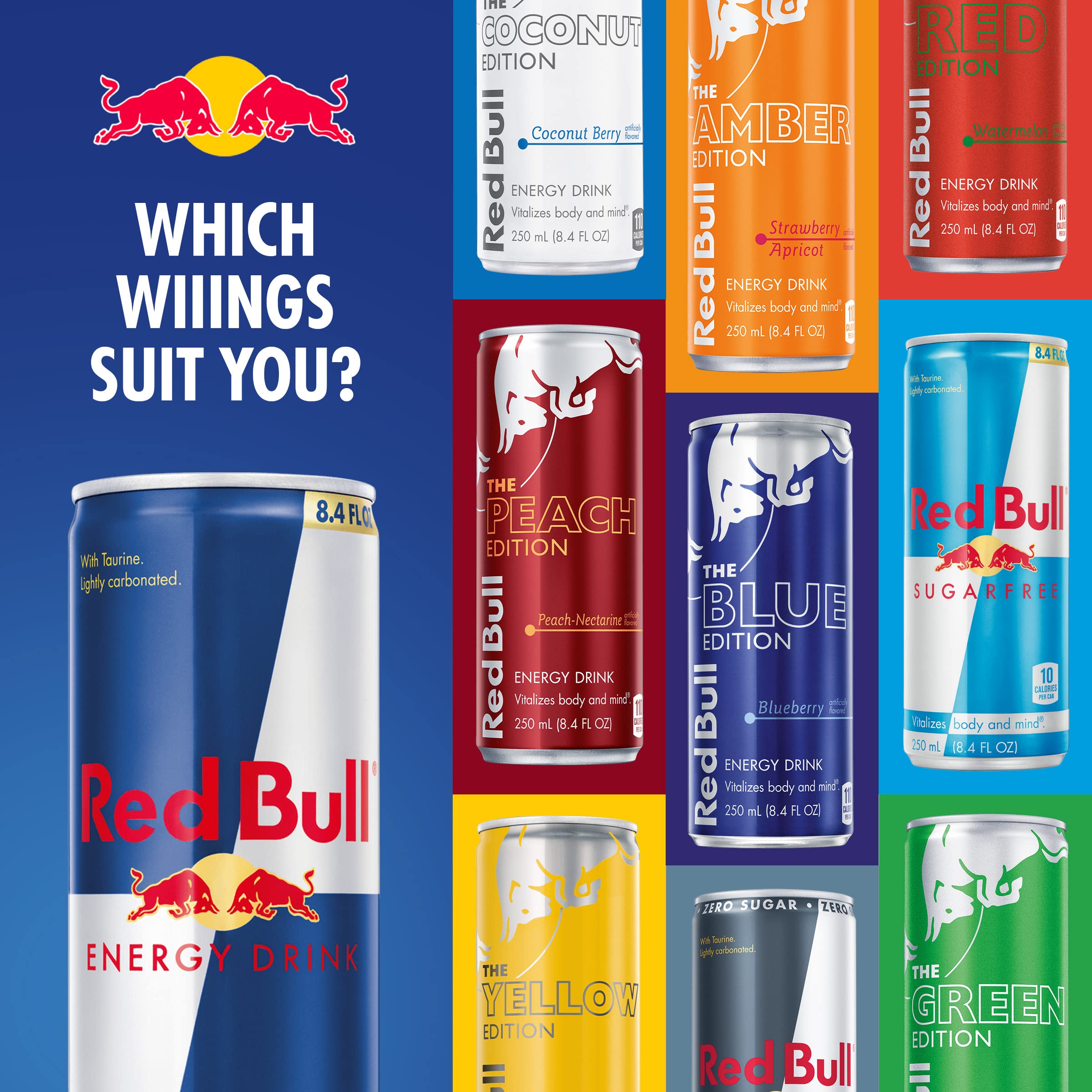 Chilled Red Bull SugarFree can ready to drink