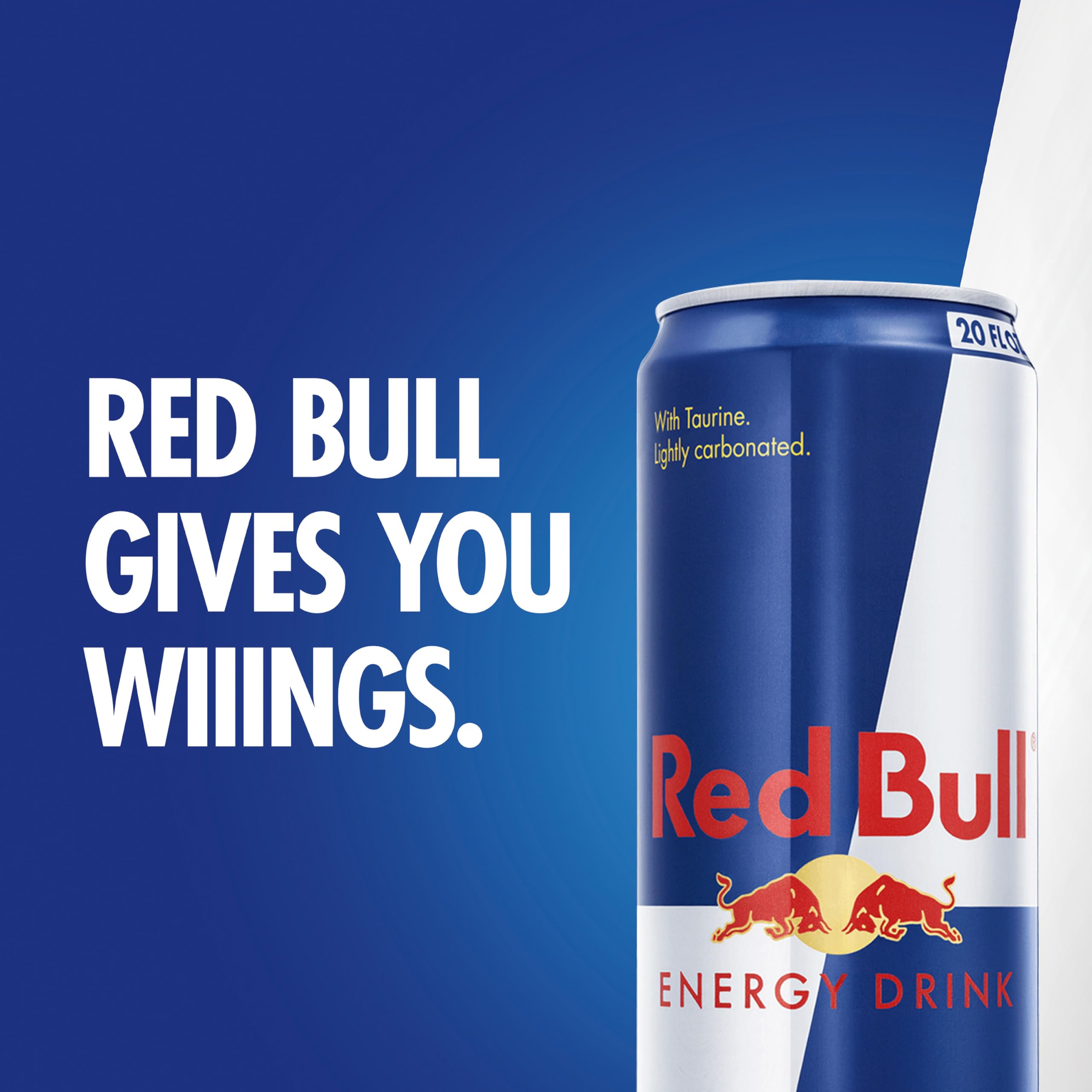 Variety pack display shows multiple Red Bull cans for easy access