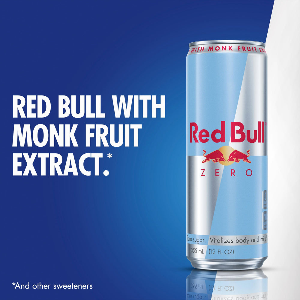 Red Bull Zero light carbonation can for quick refreshment