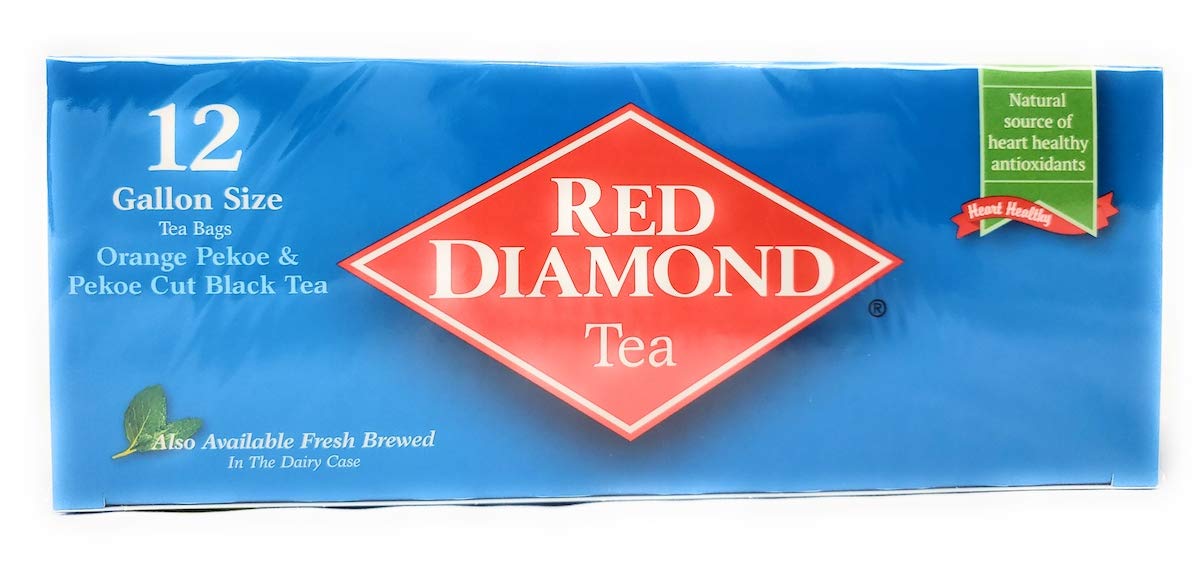 Handpicked tea leaves from Red Diamond ensure quality.