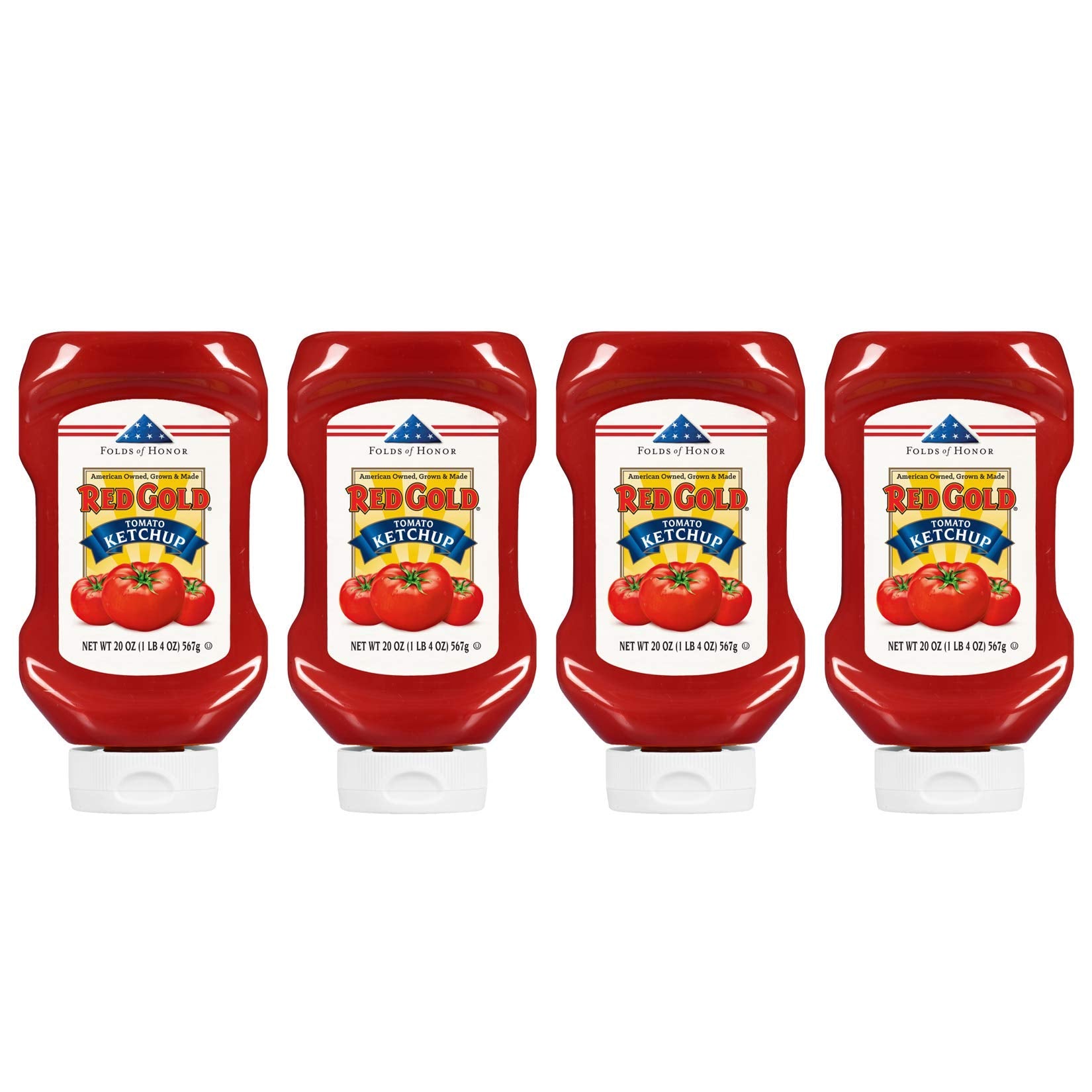 Red Gold Ketchup regular squeeze bottle showing convenient packaging for quick meals.