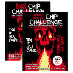 Red Hot Reaper 2-pack chip challenge front view for bold snack lovers seeking a viral moment.