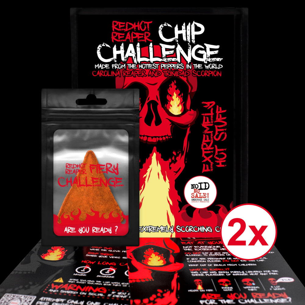 Red Hot Reaper flavor text on pack draws attention to intense pepper profile.