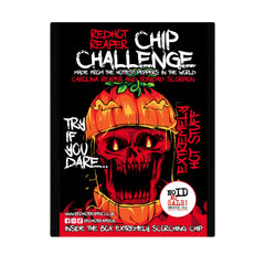 Red Hot Reaper chip challenge packshot showing extreme heat for daring snackers