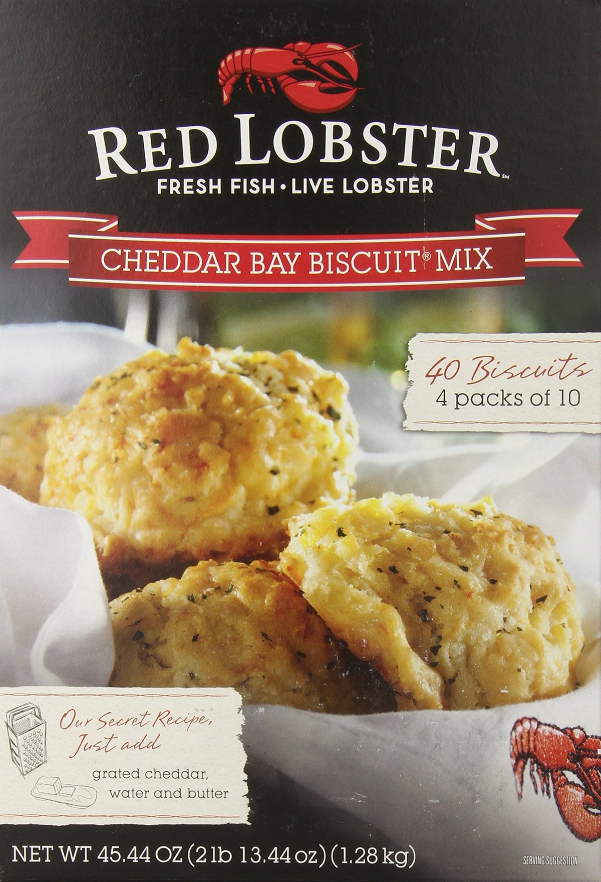 Red Lobster Cheddar Bay Biscuit Mix bowl dough for quick, shareable biscuits