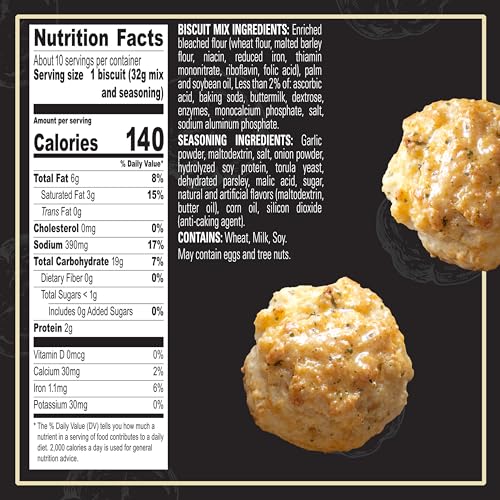Red Lobster Cheddar Biscuit Mix seasoning pouch adds savory garlic herb notes for easy prep