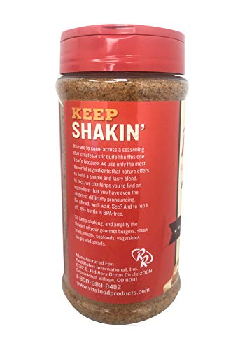 Red Robin Signature Seasoning with natural ingredients enhances soups.