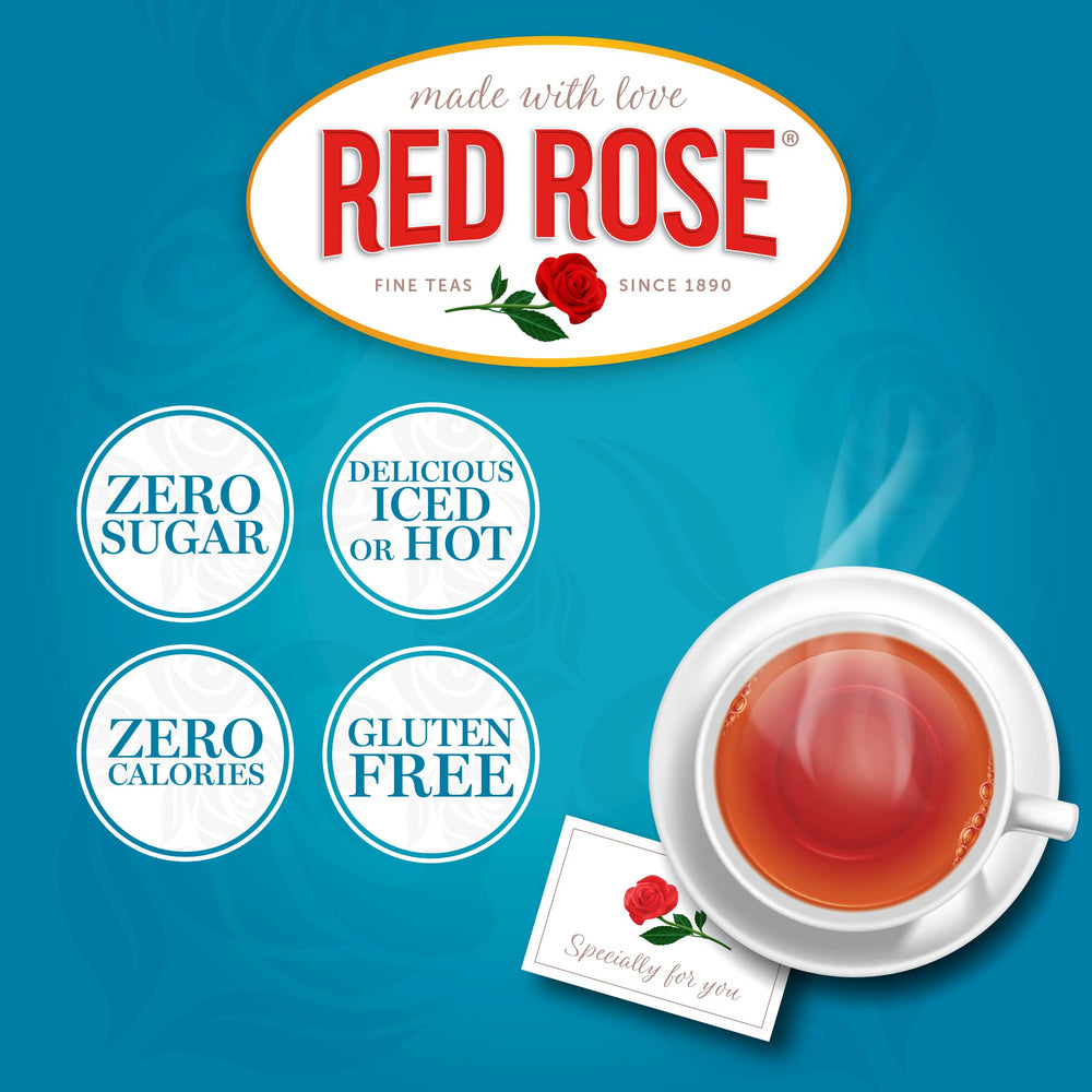 Morning ritual with Red Rose decaf tea for a comforting aroma