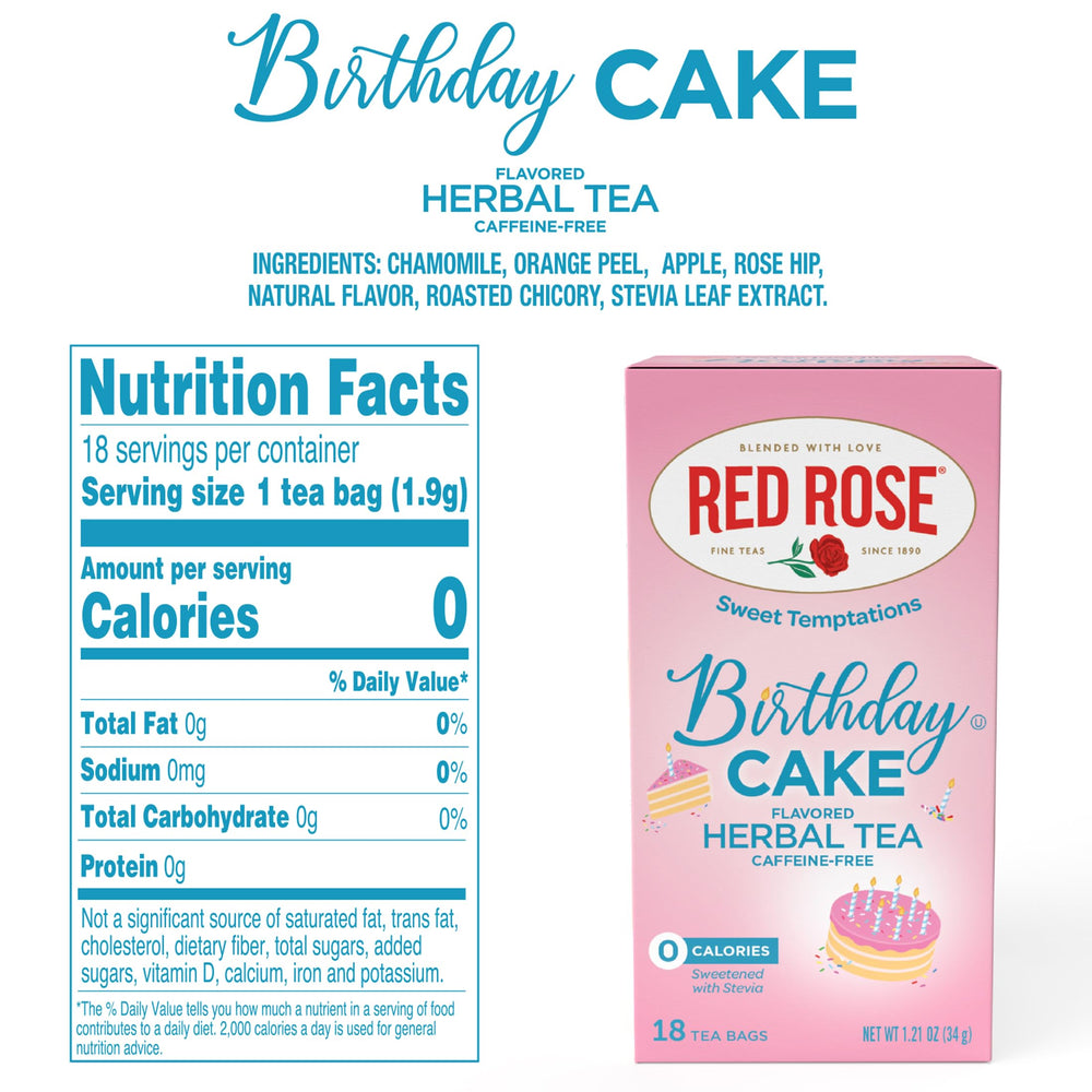 Red Rose Sweet Temptations zero-sugar, zero-calorie brew for guilt-free indulgence