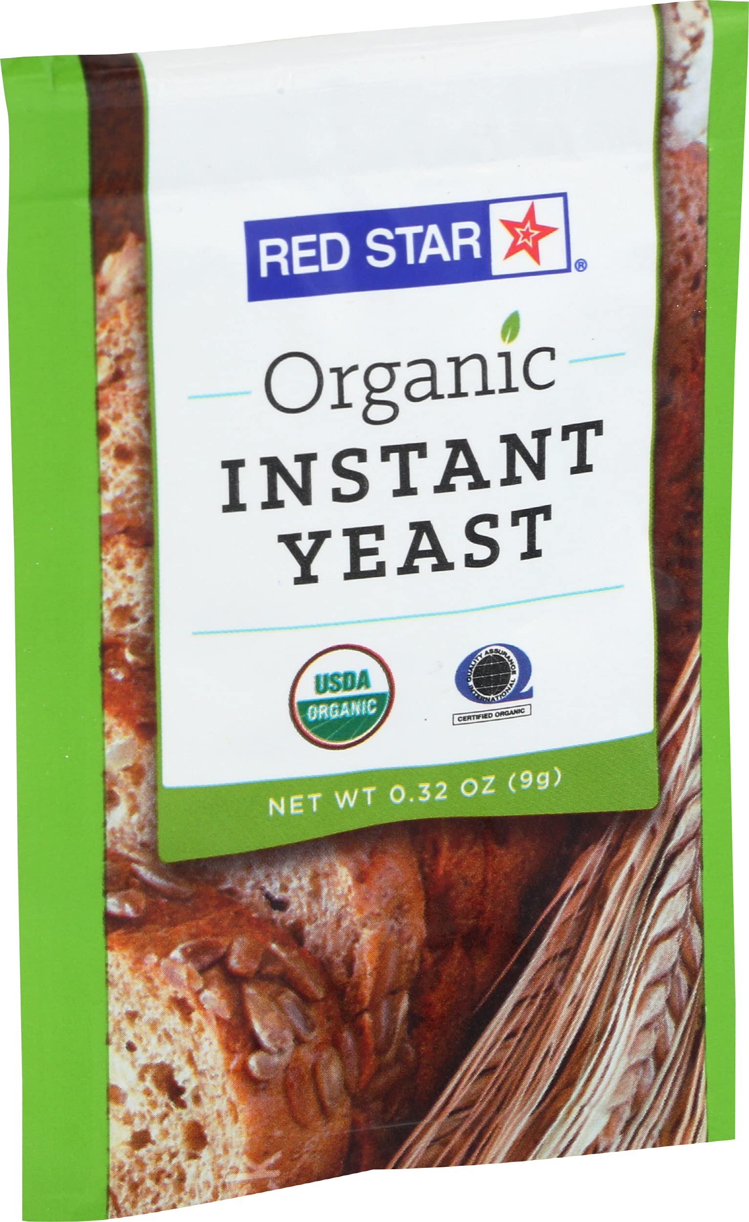 Red Star Organic Instant Yeast kosher symbol on pack for kosher kitchens