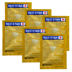 Red Star Premier Blanc champagne yeast packs for home winemaking.