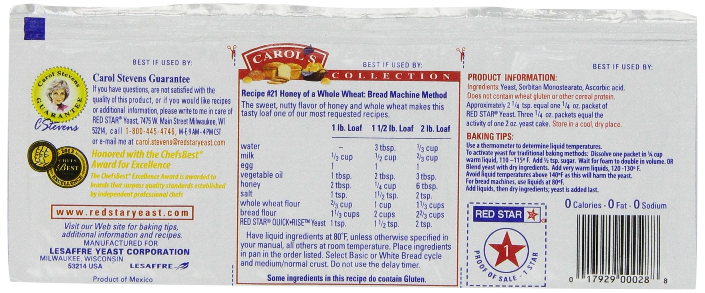Red Star Quick Rise Yeast close-up showing instant activation for faster dough.
