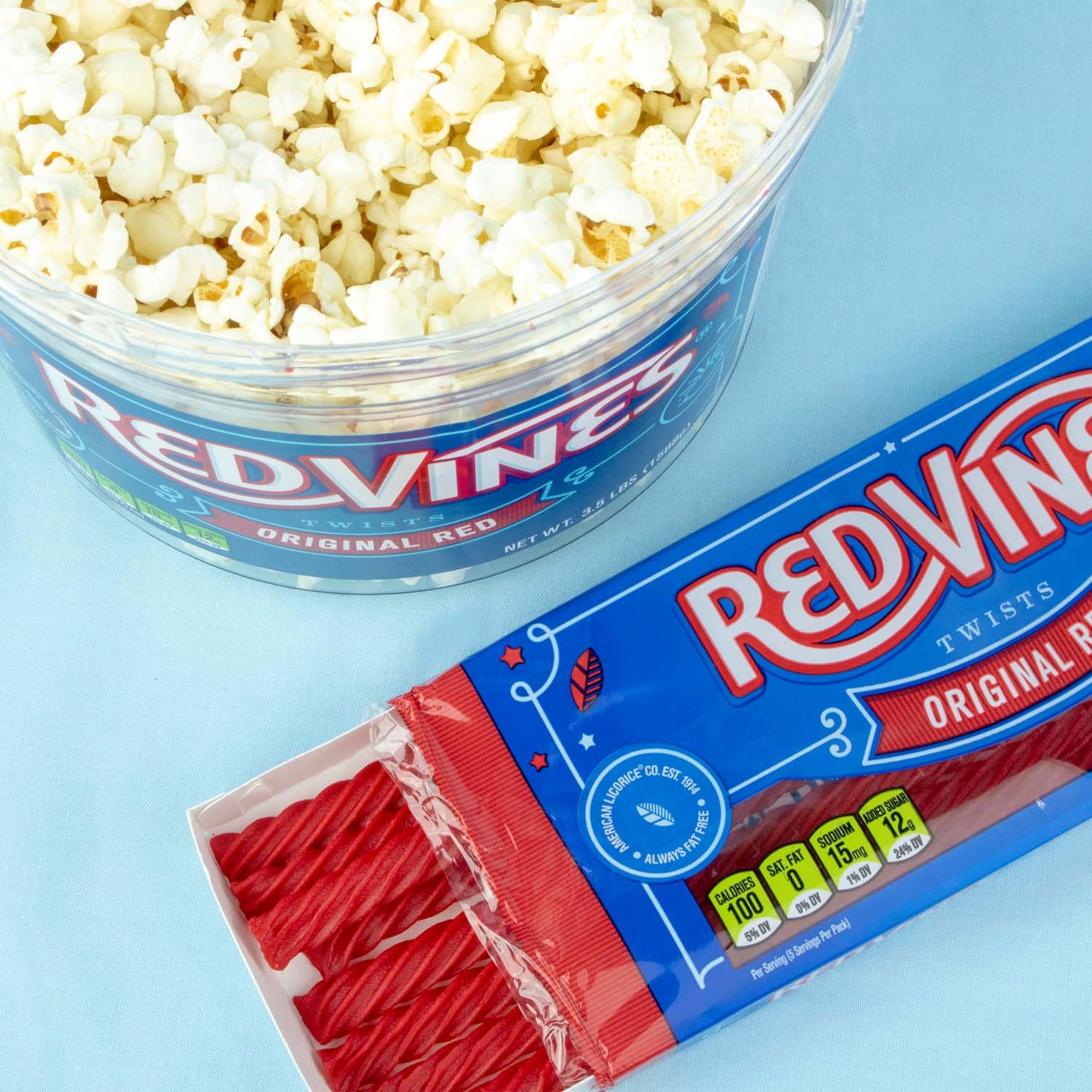 Red Vines fat-free and preservative-free formula highlighted