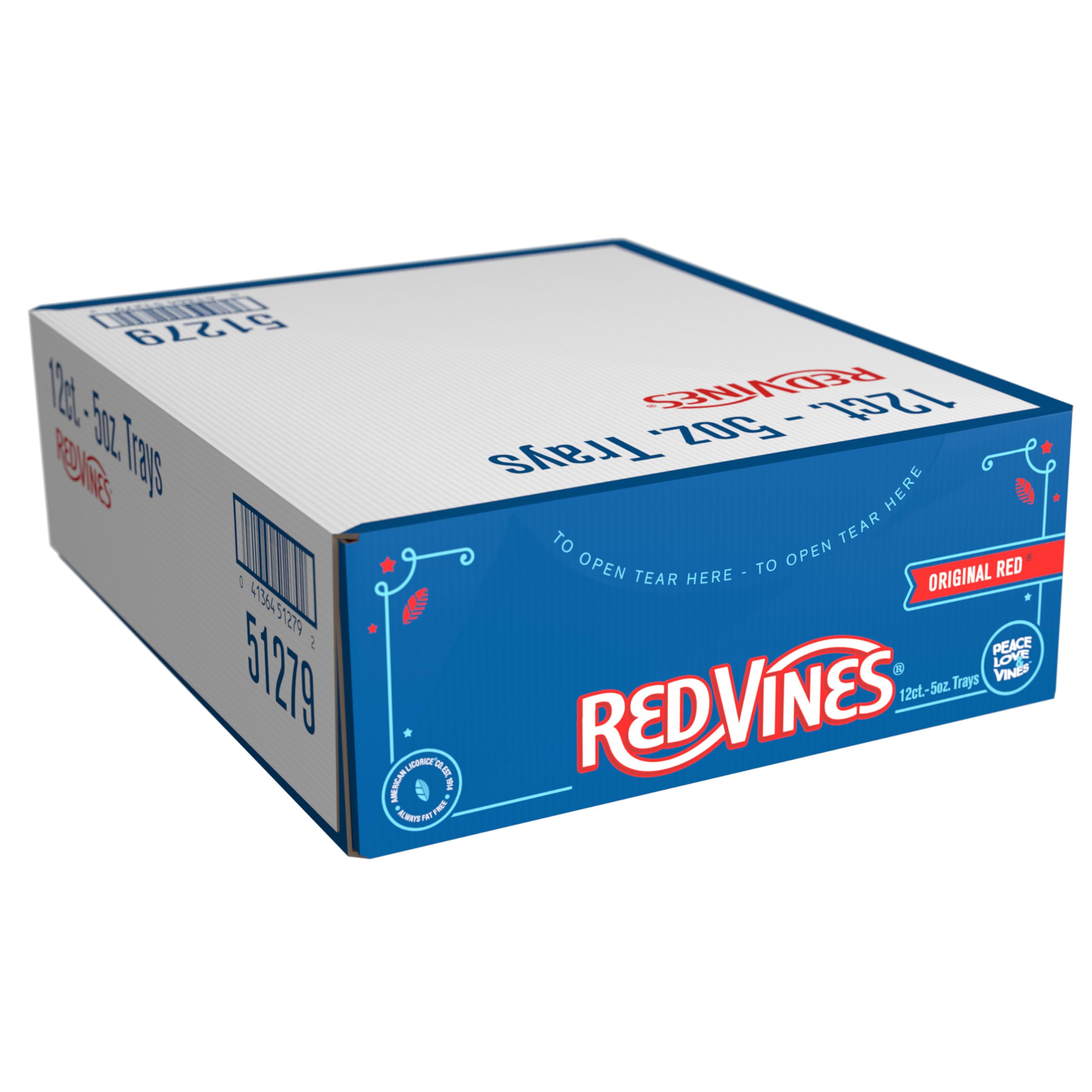 Red Vines Original Red Licorice Twists 5oz tray ready for sharing