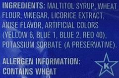 Red Vines sugar-free licorice with velvety chew and aroma.