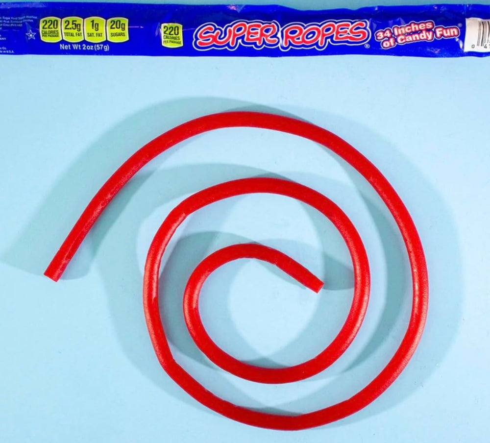 Red Vines Super Ropes individually wrapped for freshness on the go