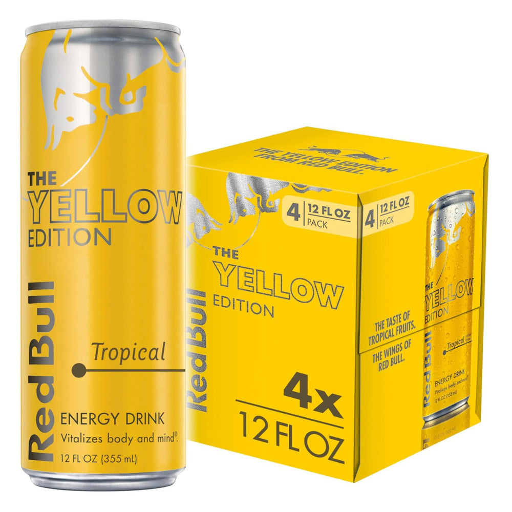 Red Bull Yellow Edition four-pack for on-the-go energy
