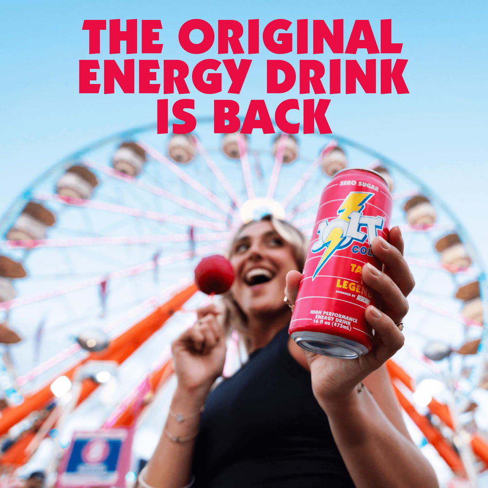 REDCON1 JOLT Cola Energy Drink 12-pack display for on-the-go energy.