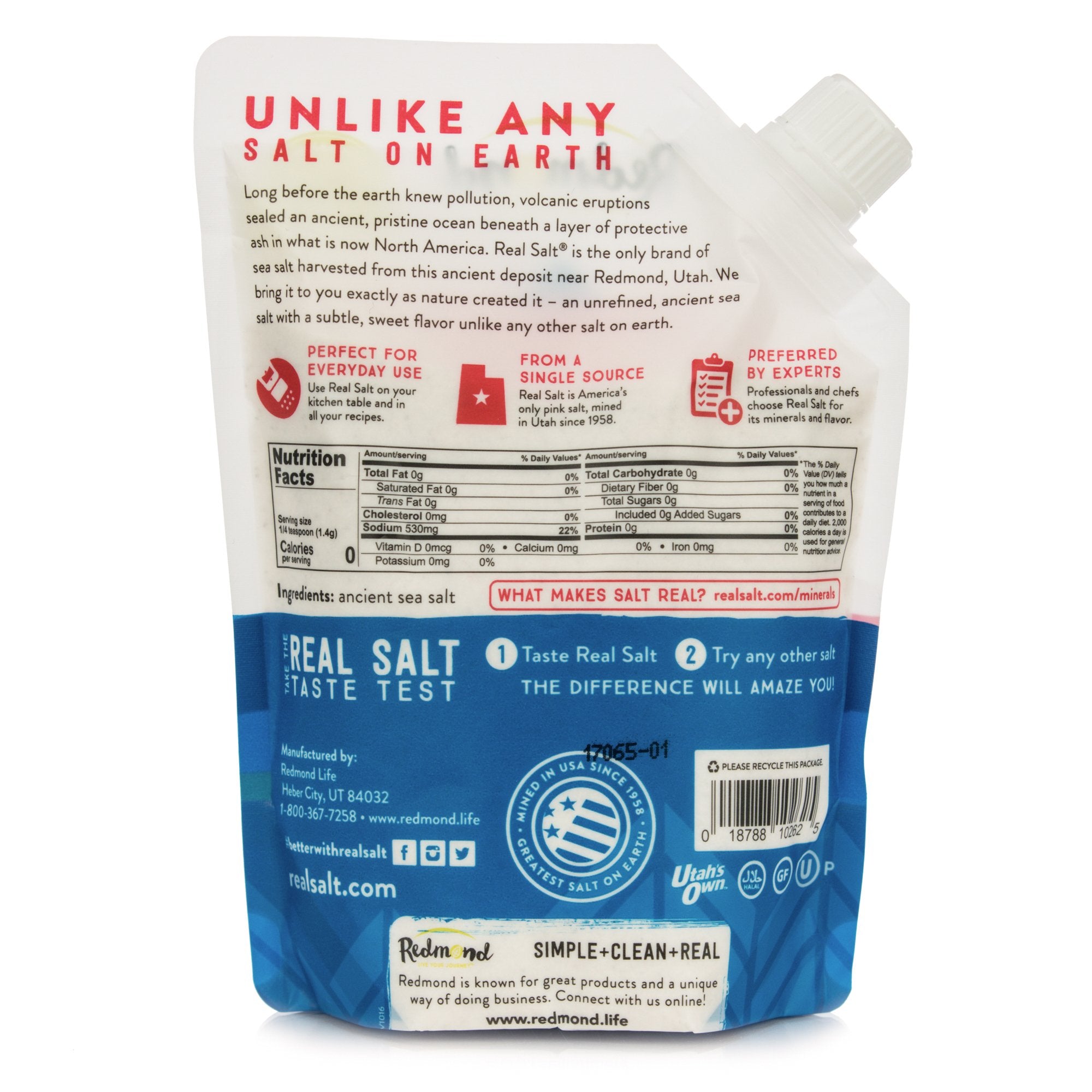 Redmond Real Salt crystals close-up show natural minerals for seasoning.