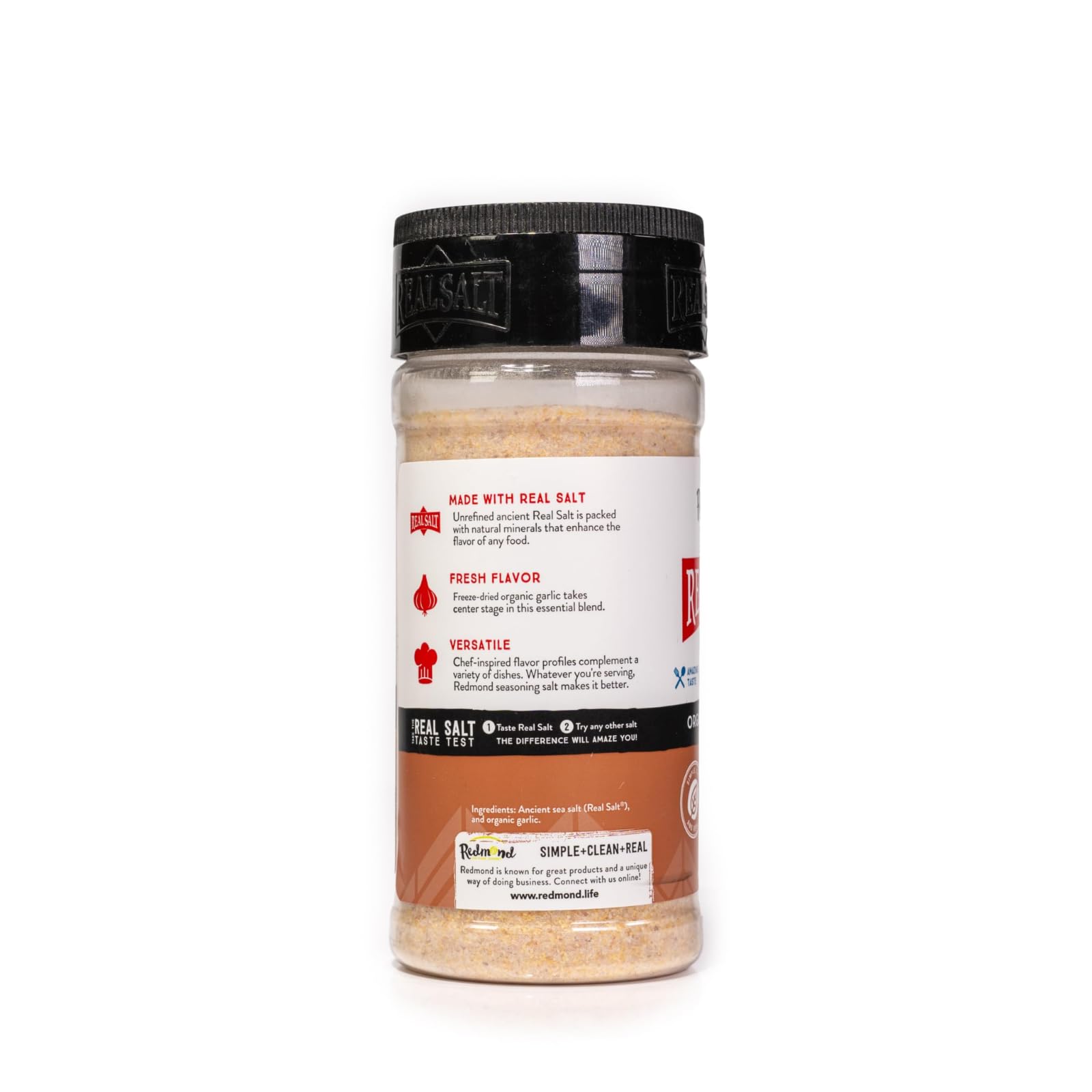 Visible ingredients of Redmond Real Salt Garlic Salt blend
