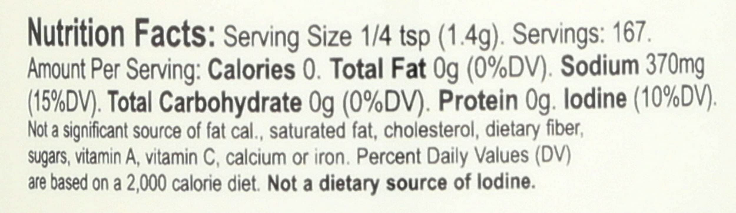 Redmond Real Salt Seasoning label closeup highlights organic herbs and gluten-free promise