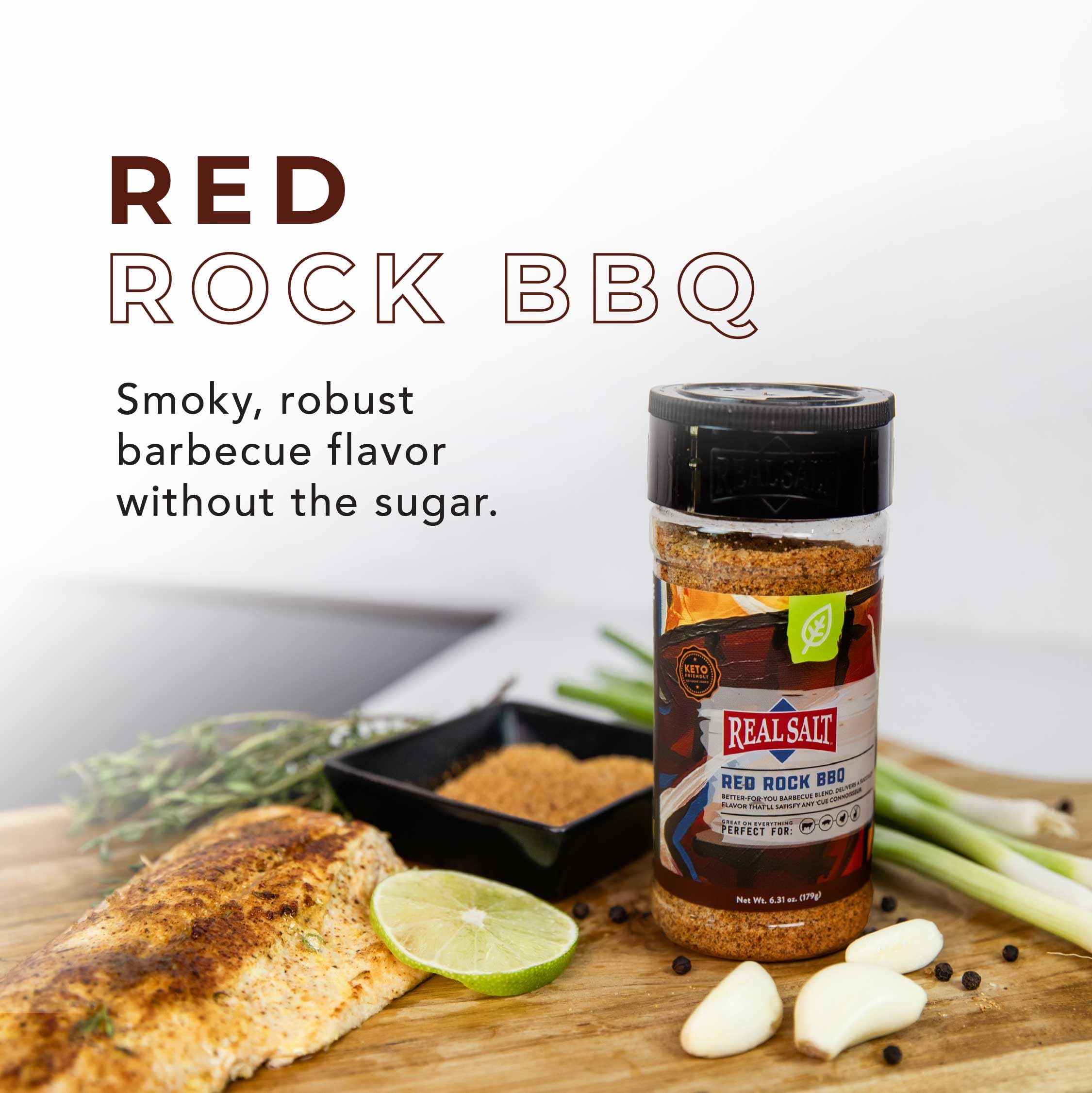 Real Salt Seasoning on chicken for savory, juicy tasting notes