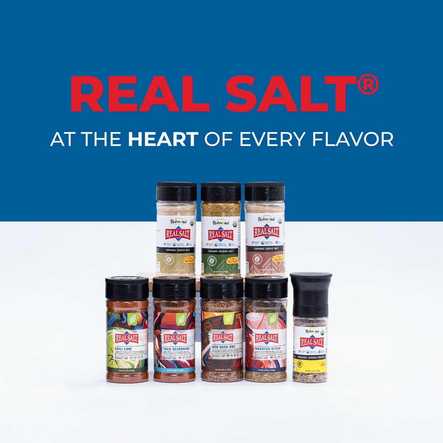 Real Salt Taco Seasoning spice mix in a bowl for marinades and bowls.