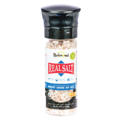 Redmond Real Sea Salt coarse grinder bottle for easy table seasoning.