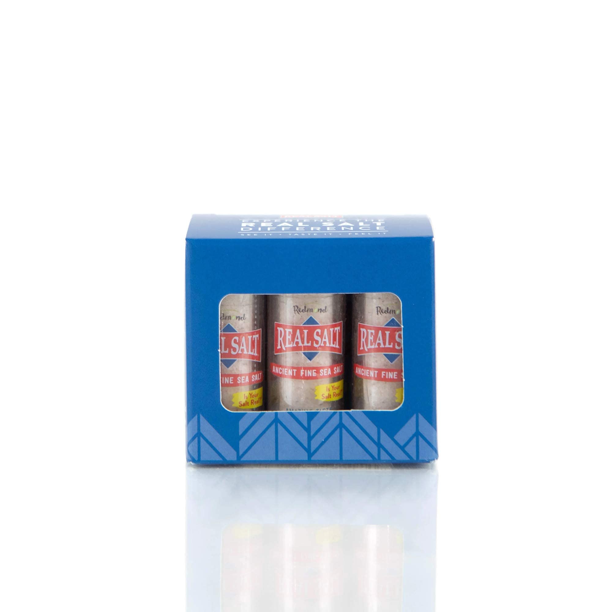 Redmond Real Sea Salt pocket shaker 6-pack for on-the-go seasoning.