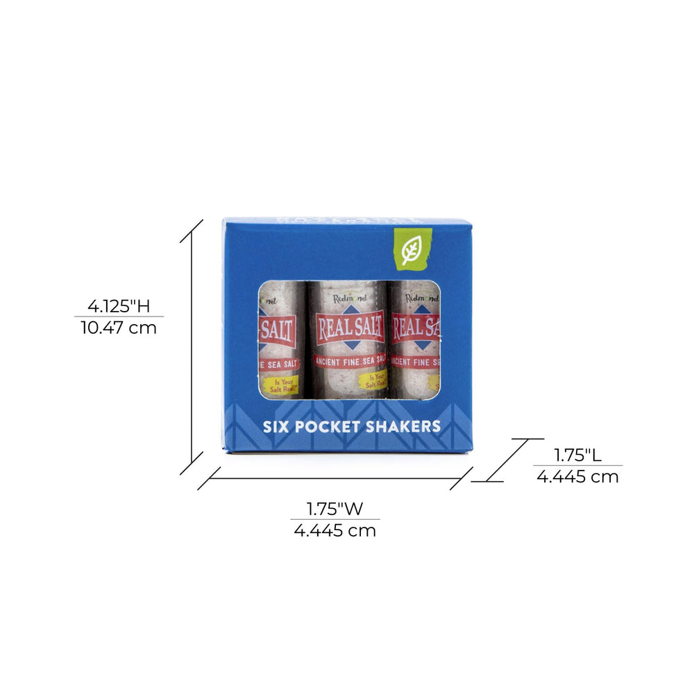 Redmond Real Sea Salt travel-ready refill pouch supports on-the-go seasoning.