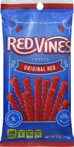 Redvines licorice by American Licorice Company in a 4oz bag, snack-ready.