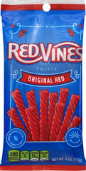 Redvines licorice by American Licorice Company in a 4oz bag, snack-ready.