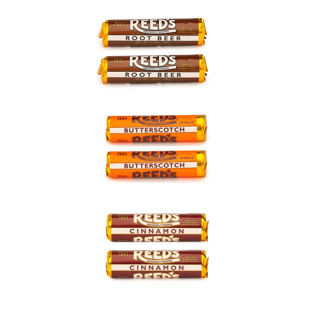 Reed’s candy rolls butterscotch pack: creamy, nostalgic bite for sharing.