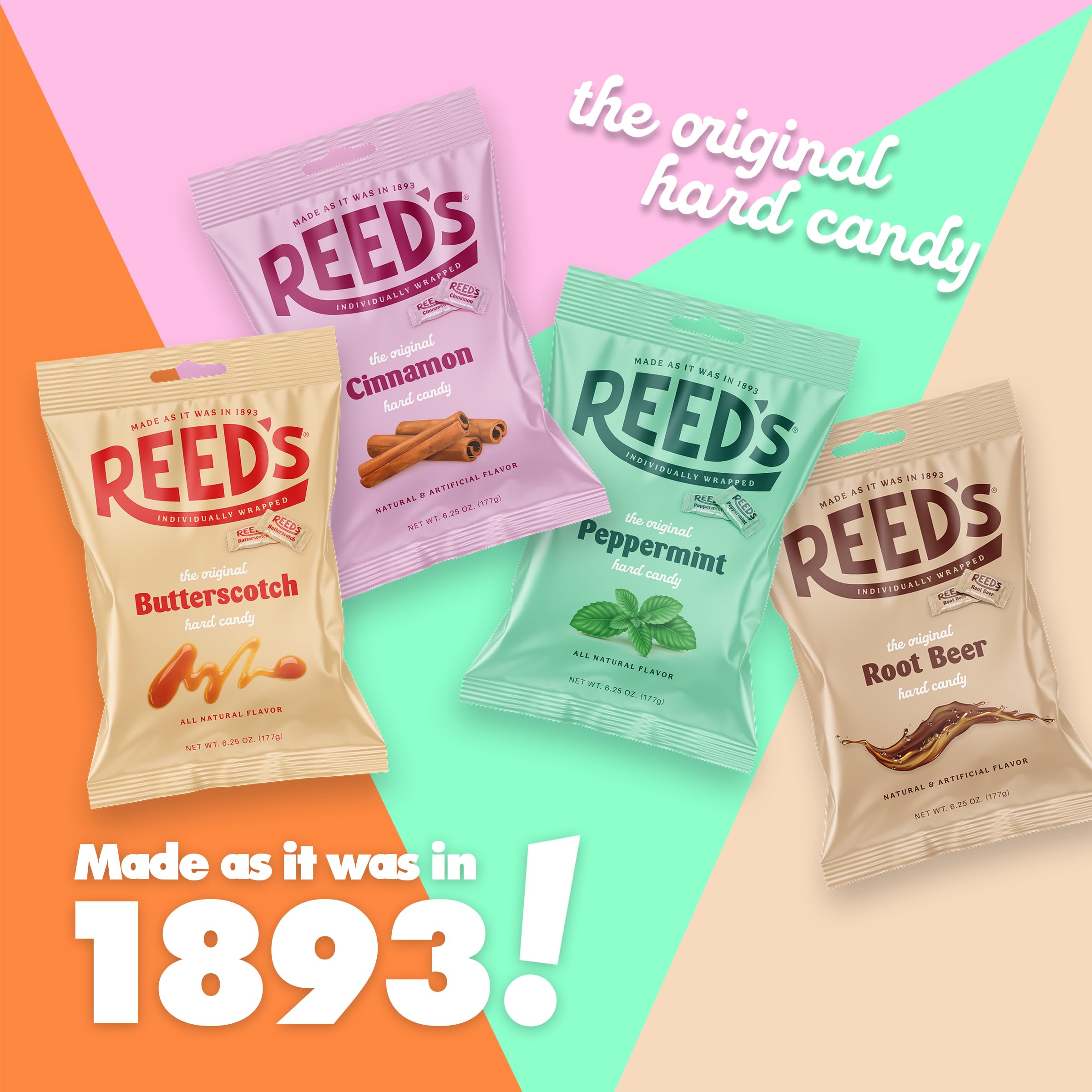 Ingredient panel on Reed's candy shows simple, wholesome components