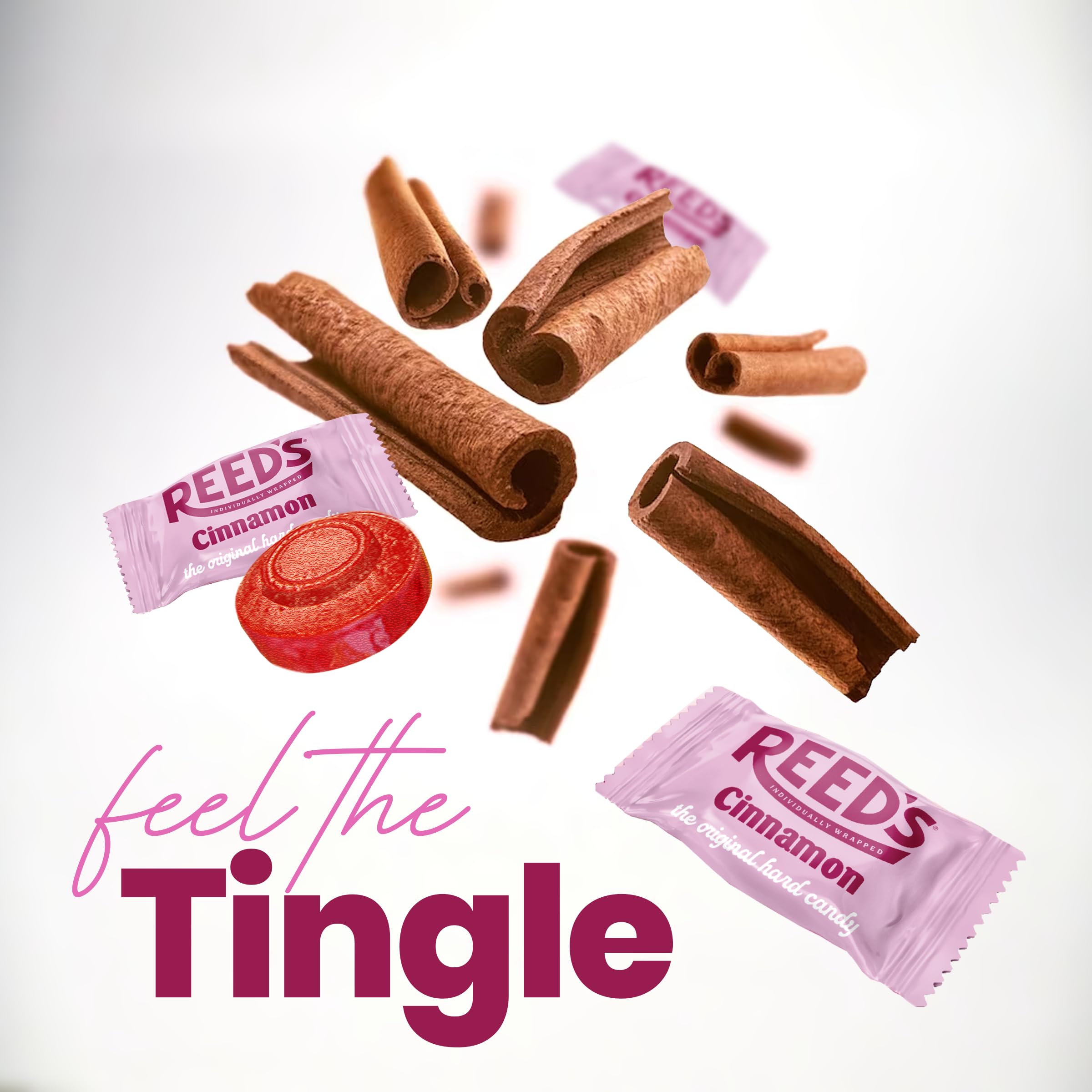 Reed’s Cinnamon Candy made in old-fashioned kettles for classic flavor.