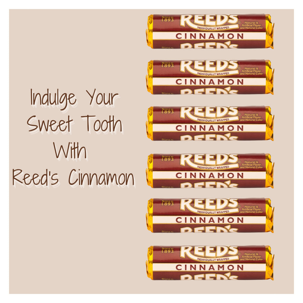 Reed's Cinnamon Rolls wrap detail: six-roll display ideal for gifting