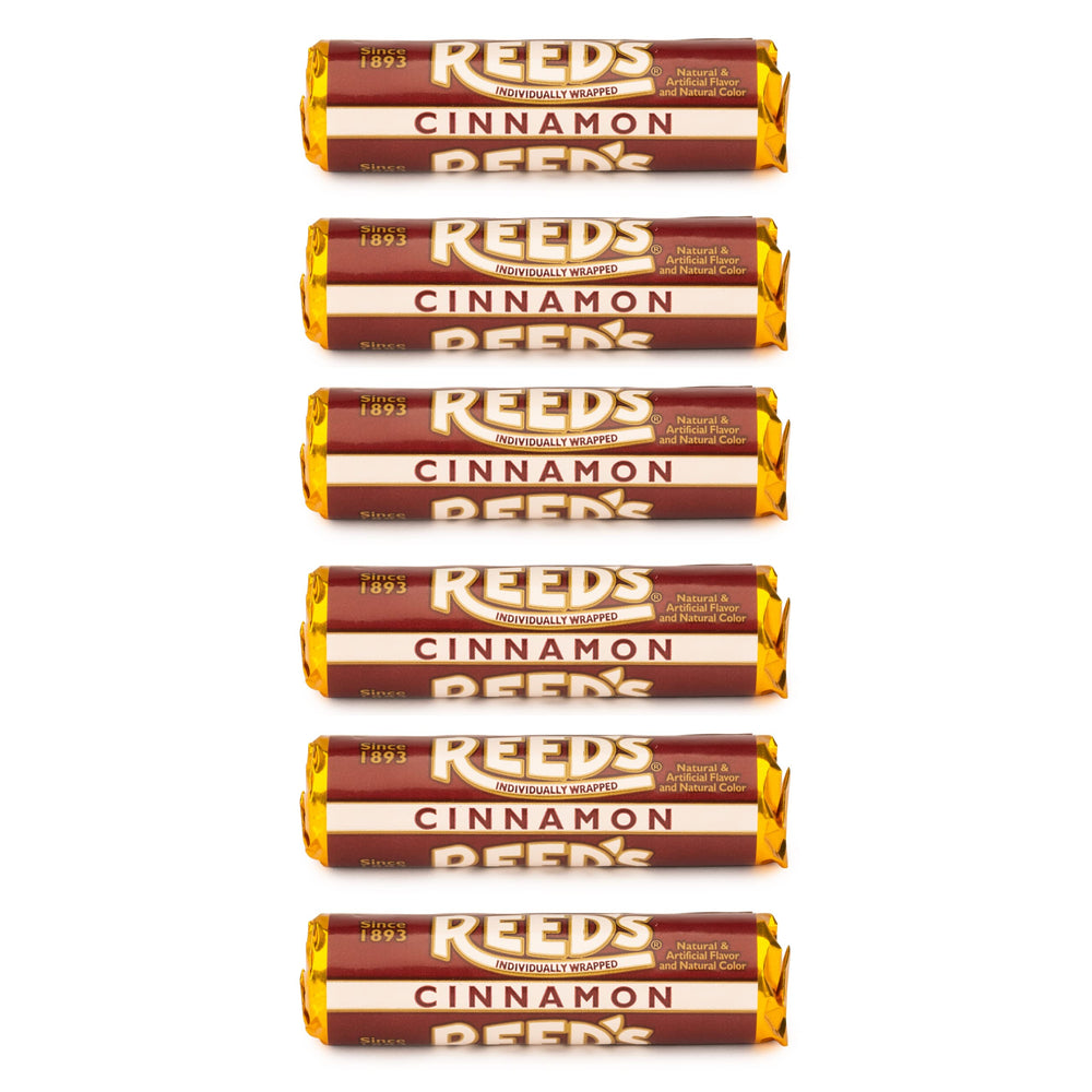 Reed's Cinnamon Rolls pack: six individually wrapped pieces for quick, mess-free snacking