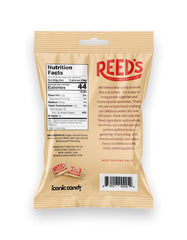 Closeup of Reed’s individually wrapped pieces highlights mess-free snacking.